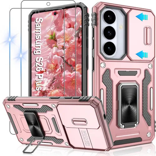 Miniatura 46 de Gritup para Samsung Galaxy S22 Funda con protectores de pantalla HD de 2 paquetes y cubierta deslizante para la cámara, protección contra caídas