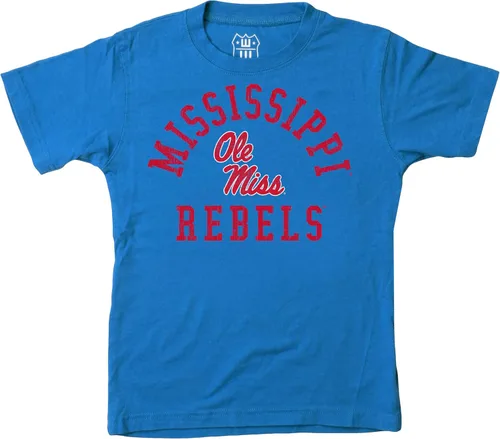 Miniatura 103 de Wes and Willy Camiseta de algodón orgánico de manga corta para niños de la NCAA rutgers scarlet knights rojo