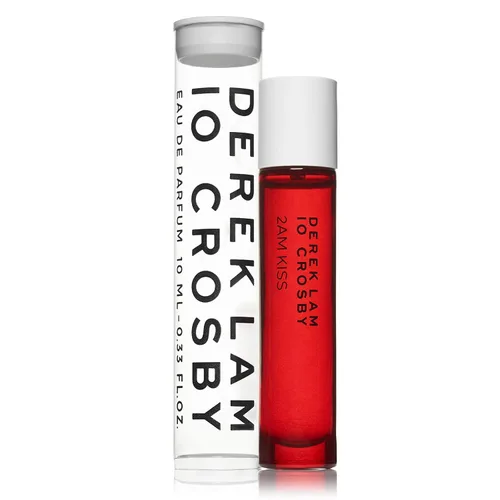 Derek Lam 10 Crosby 2AM Kiss, Eau De Parfum, aroma ámbar y madera, perfume para mujer, mini frasco en aerosol, 0.33 onzas