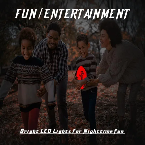 Miniatura 4 de Balón de fútbol con luz para niños, brilla en la oscuridad, con luces LED preinstaladas, pilas incluidas