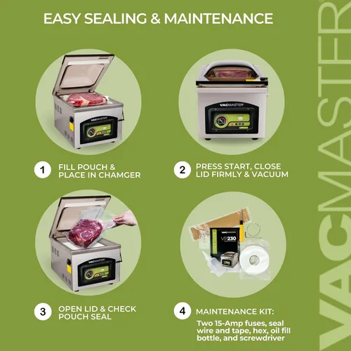 Miniatura 7 de Sellador al vacío con cámara VacMaster VP230