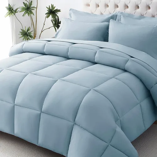 Miniatura 11 de JOLLYVOGUE Juego de edredón individual XL, cama ultrasuave en una bolsa, tamaño individual XL, 5 piezas, juego de ropa de cama certificado Oeko-TEX