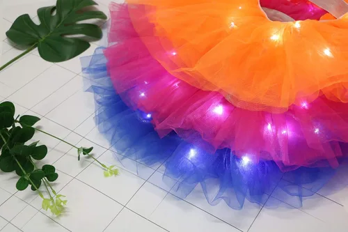 Miniatura 2 de Simplicity - Falda tipo tutú clásica de 5 capas para mujer