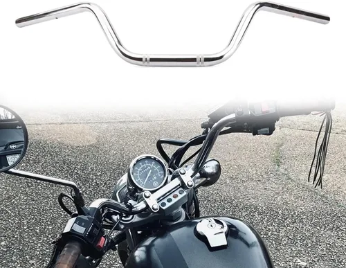 Miniatura 9 de AnXin - Manillar de motocicleta de 7/8" de elevación alta, tipo Tracker, universal para Sportster XL 883 1200, Cruiser, Bobber, Chopper