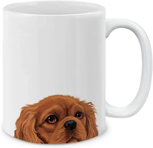 Miniatura 4 de MUGBREW Cute Winking Golden Retriever - Taza de café de cerámica, 11 onzas Lindo Guiño Dorado Retriever