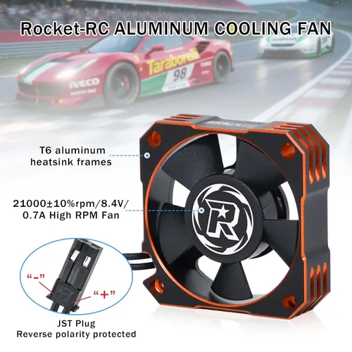 Miniatura 5 de Ventilador de refrigeración de motor RC 35, disipador de calor ESC de 21000 RPM para automóvil RC 1/10 1/12 1/8 3650, 3660, 3670 motor sin