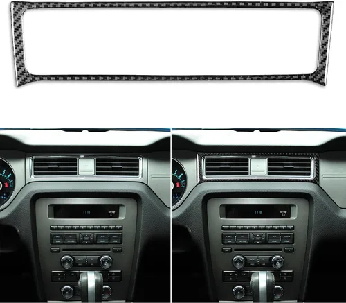 Miniatura 23 de NVCNX Fibra de Carbono Compatible con Ford Mustang GT Shelby 2010-2014 2011 2012 2013 Consola Central del Coche Transmisión Automática Caja
