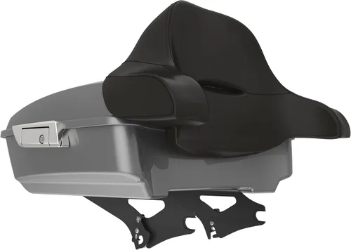 Miniatura 132 de King Tour Pack para Harley Alpine Green, cierre de paquete turístico, portaequipajes superior, soporte de montaje negro, placa de metal para Harley