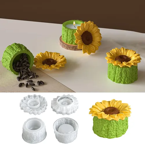 Miniatura 14 de Molde de vela de ardilla, moldes de silicona de fundición de resina para decoración del hogar y fabricación de velas, molde en espiral de onda