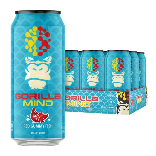 Miniatura 19 de Gorilla Mind Bebida energética Energía inigualable · Enfoque amplificado N-acetil-L-tirosina, alfa-GPC, 200 mg de cafeína, uridina, azafrán 0
