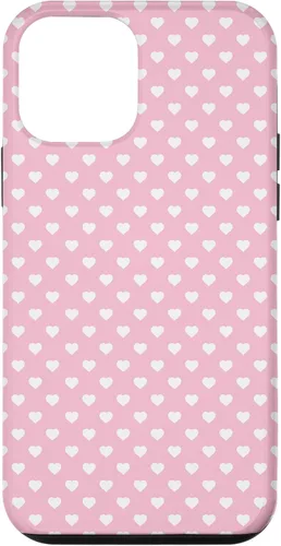 Miniatura 15 de Funda para iPhone 11 Pro Max con diseño de corazones, color rosa claro, blanco y rosa claro para mujeres y niñas