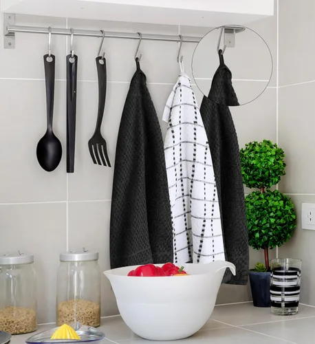 Miniatura 7 de Utopia Towels - Juego de paños de cocina de 12 unidades, 15 x 25 pulgadas, 100% algodón hilado en anillo súper suave y absorbente, toallas de lino