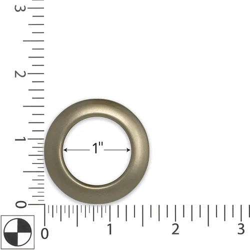 Miniatura 3 de Dritz Ojales de cortina dorados antiguos de 1 pulgada, 8