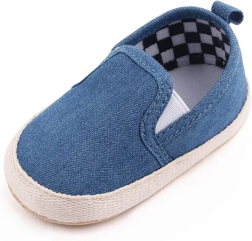 haozaye Zapatos de lona para bebés, niñas y niños, suela suave, mocasines para cuna, zapatos casuales Austin para niños pequeños, mocasines planos