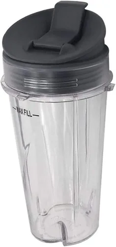 Miniatura 5 de Paquete de dos vasos de 16 onzas (16 onzas) con tapa para sorber y sellado, para la serie Nutri Ninja