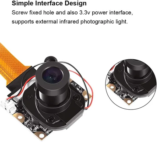 Miniatura 3 de Para Raspberry Pi 3 Modelo B+ Módulo de cámara Automático IR-Cut Cambio de Visión Día/Nocturna Video Cámara Web Enfoque Ajustable 5MP Sensor OV5647