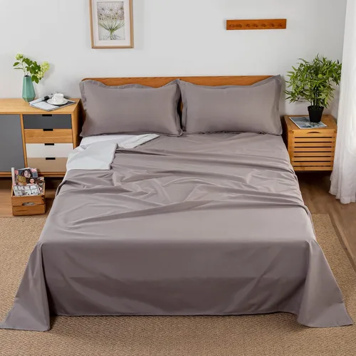WenBags Sábana plana ligera impermeable de 70 x 90 pulgadas, tamaño Queen, protector de colchón para cama y sofá, funda resistente al pelo de