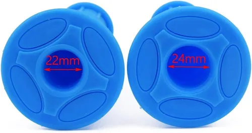 Miniatura 4 de HIAORS 7/8" Empuñaduras universales para motocicleta, compatibles con YZ125 YZ250 YZ426F YZ450F TTR250 WR250R YZ80 YZ85 50cc 110cc 70cc Pit Dirt Azul