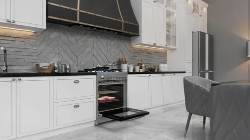 Miniatura 5 de KoolMore Estufa profesional de gas de 30 pulgadas con superficie de cocción de 5 quemadores, horno de convección rápida y temporizador digital