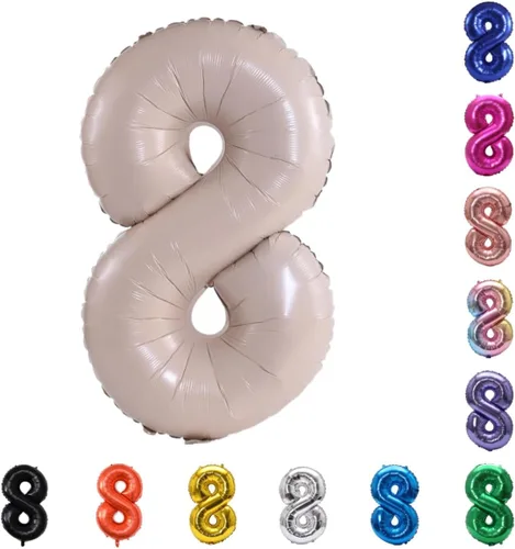 Miniatura 190 de YPSelected Globo grande de 32 pulgadas de helio con números 0-9 de papel de aluminio azul para cumpleaños, bodas y fiestas (Azul, 3)