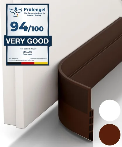 Miniatura 9 de Vellure® Topes de puerta para la parte inferior de la puerta - Nueva tira de sellado/barrido de puerta premium