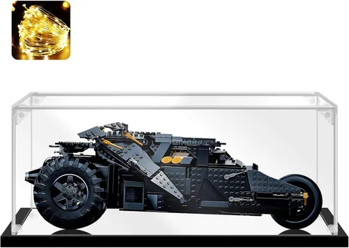 Miniatura 23 de Vitrina acrílica para coleccionables, caja de exhibición para ensamblar para Lego 75300 75304 75349, modelo de casco, caja acrílica transparente