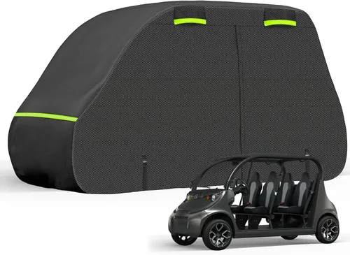 SAPUBK Funda para carrito de golf, accesorios para carrito de golf con cremallera de puerta lateral, compatible con Club Car/EZ-GO/Yamaha para