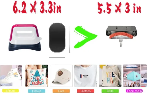 Miniatura 3 de Prensa de calor para sombreros, prensa de sombreros, mini prensa de calor, máquina de calor para gorras, máquina de prensa de calor para camisetas