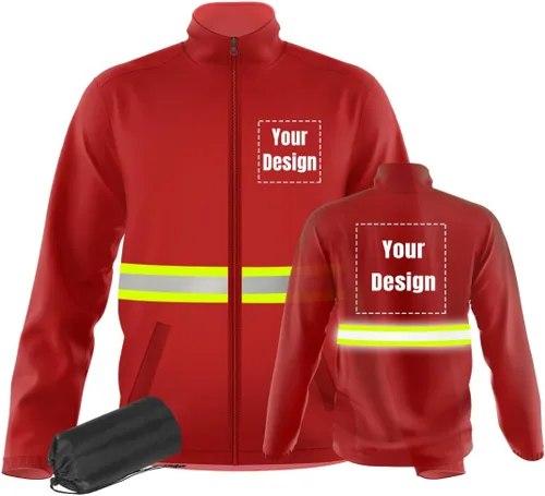 Miniatura 21 de Chaquetas de seguridad ligeras y finas de trabajo reflectantes de alta visibilidad para requisitos particulares su logotipo