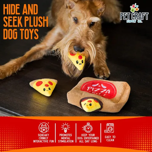 Miniatura 3 de Pet Craft Supply Hide and Seek - Juguetes de Peluche para Perros con Crujido y Chirrido, Interactivos, Rompecabezas de Actividad de Madriguera