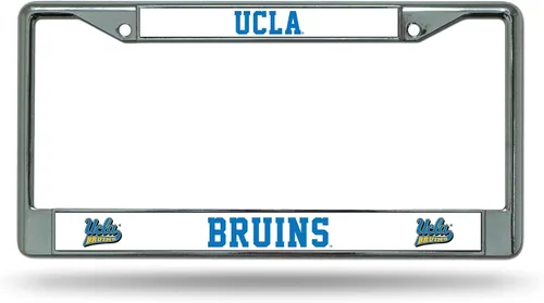 Miniatura 24 de Rico Industries NCAA Premium 12" x 6" Chrome Frame with Plastic Inserts - Car/Truck/SUV Automobile Accessory