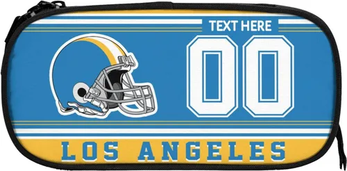 Miniatura 24 de Estuche para lápices Dallas, caja de lápices con nombre y número personalizados, estuche personalizado de estilo de fútbol, estuche de bolígrafo