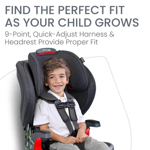 Miniatura 7 de Britax - Silla de auto Grow with You ClickTight tipo arnés a alzador, Cool N Dry - Tela Cool Flow que absorbe la humedad