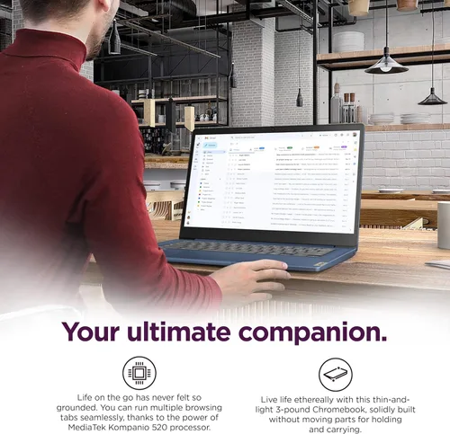 Miniatura 6 de Lenovo Chromebook 14 Laptop (pantalla táctil FHD de 14 pulgadas, procesador de 8 núcleos a 2.0 GHz, 4 GB de RAM, 128 GB