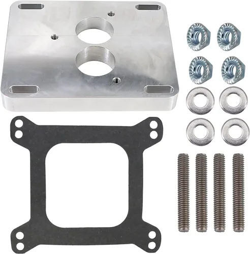 Miniatura 5 de Adaptador de colector de admisión Reemplazar para TBI 5.7 350 adapta un bloque pequeño 1.75 "agujero de la inyección del cuerpo del acelerador 1