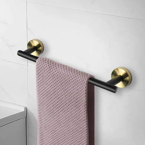Miniatura 7 de NearMoon - Barra para toallas de baño, accesorios de baño de acero inoxidable, para toalla de ducha para baño, soporte de toalla montado en la pared