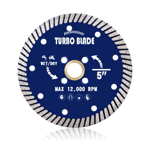 Miniatura 2 de Hoja de Sierra de Diamante Turbo de 5" para Azulejos, Granito y Mármol (5")