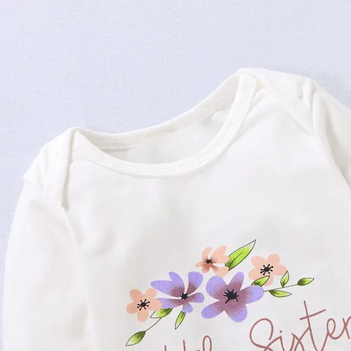 Miniatura 5 de Mono de manga larga con estampado floral para bebé o niña