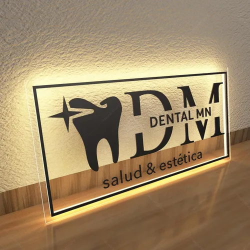 Miniatura 3 de Letrero LED con logotipo personalizado, letrero acrílico personalizado, letreros de negocios personalizados Logotipo de negocio personalizado