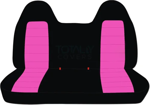 Miniatura 8 de Totally Covers Compatible con Ford F-150 F-250 F-350 1992-1998 Fundas de Asientos de Camión de Dos Tonos (Banco Sólido Delantero/Trasero) con/sin