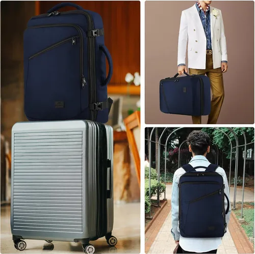 Miniatura 56 de MATEIN - Mochila de viaje extragrande de 10.56 galones, mochila de viaje ampliable apta para aerolíneas, para viajeros de fin de semana, hombres