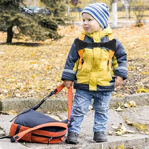 Miniatura 9 de Correa de Seguridad con Candado Anti Escape, Clip de Pecho en Forma de Oso para Arneses de Bebé, Previene que los Niños/Niñas Saquen sus Brazos