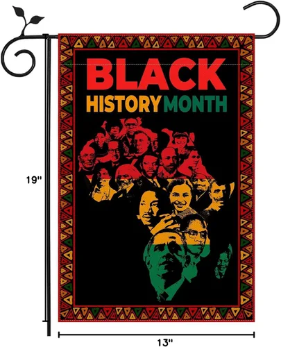Miniatura 7 de Nepnuser Bandera de jardín del mes de la historia negra, decoración del festival del patrimonio africano afro americano, decoración para el patio