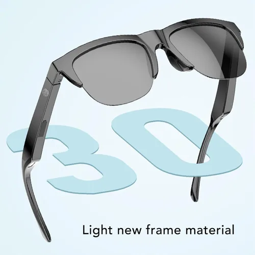Miniatura 3 de Lentes de sol inteligentes, control táctil U V 400, gafas deportivas al aire libre, lentes de audio de dientes azules para hombres y mujeres
