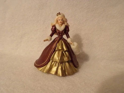 Adorno de recuerdo, Barbie de vacaciones, serie de coleccionista, hecho a mano, fechado en 1996, esculpido por Patricia Andrews, cuarto en la serie