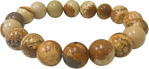 Miniatura 466 de Gem Avenue Handmade Round Bead Stretch Bracelet Unisex Natural Stone Beaded Jewelry for Men & Women, Elastic Wristband for Daily Wear