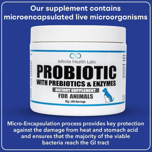 Miniatura 7 de Probióticos para perros y gatos – Formulado por veterinarios, fabricado en Estados Unidos, prebiótico y enzimático para mascotas en polvo