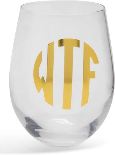 Miniatura 7 de BigMouth WTF & STFU Monogram Copas de vino