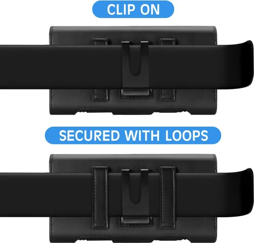 Miniatura 5 de Mopaclle Funda de teléfono para Galaxy Z Fold 6 Z Fold 5 Z Fold 4 Z Fold 3 Funda con clip para cinturón, funda de cuero con clip para cinturón
