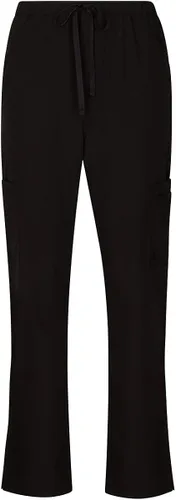 Miniatura 4 de Natural Uniforms Conjunto de top elástico con cuello en V y pantalón cargo para mujer
